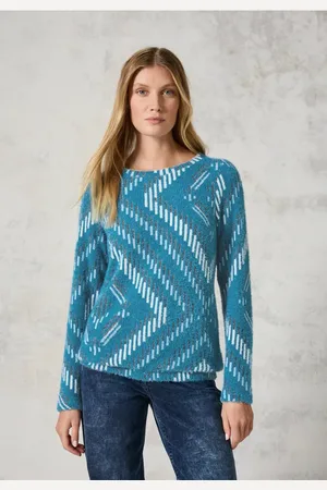 CECIL Federgarn-Shirt mit Muster