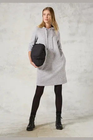 CECIL Strickkleid mit Kapuze