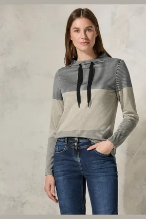 CECIL Gestreiftes Colorblock Shirt