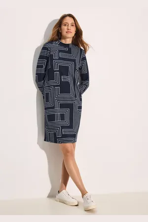 CECIL Knielanges Jaquard-Kleid