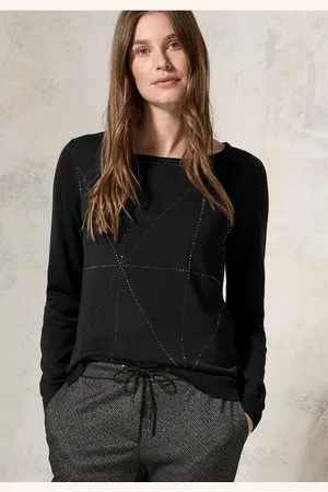 CECIL Pullover mit Glitzer-Details