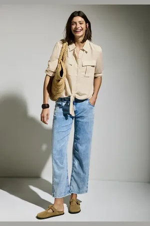CECIL Bluse mit Knoten am Saum