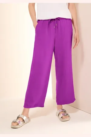 CECIL Wide Leg Hose aus Leinenmix