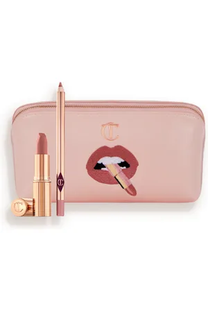 Charlotte Tilbury Pillow Talk Lip Kit & Makeup Bag - Iconic Makeup Kit