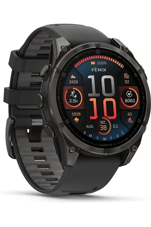 Garmin Smartwatch Fenix 8 - 47 mm AMOLED Sapphire Carbongrau Titan DLC