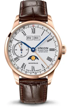 Union Glashütte Herrenuhr 1893 Handaufzug Mondphase