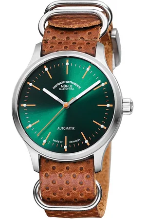 Mühle-Glashütte Unisexuhr Panova Grün