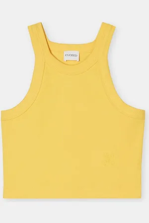 Closed Damen Cropped Racer Top