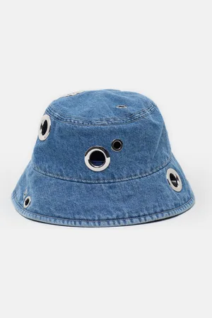 Closed Damen Denim Bucket Hat mit Nieten