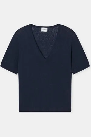 Closed Damen Stricktop aus Leinen-Mix