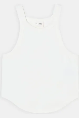 Closed Damen Top in Rippstrick