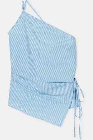 Closed Damen Wickeltop aus Baumwoll-Popeline