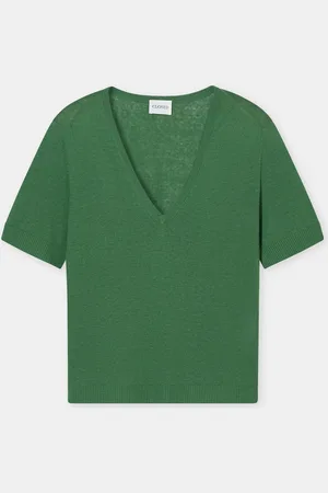 Closed Damen Stricktop aus Leinen-Mix