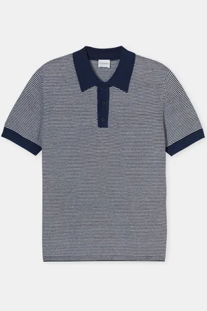 Closed Herren Poloshirt mit Leinen-Mix