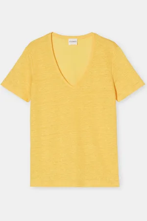 Closed Damen T-Shirt aus Leinen