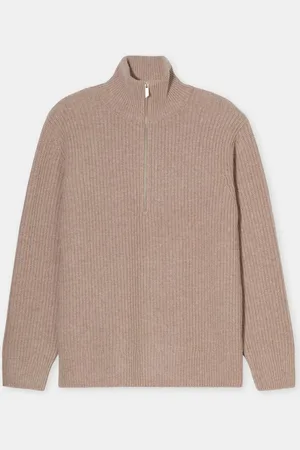Closed Herren Half-Zip-Pullover aus Wolle