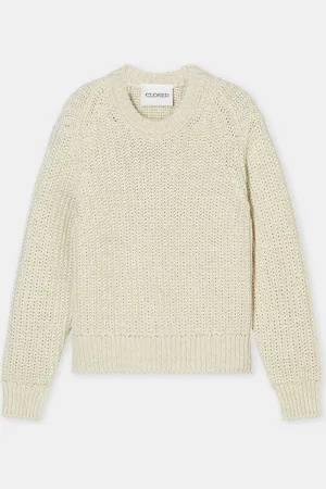 Closed Damen Mouliné-Pullover aus Bio-Baumwolle