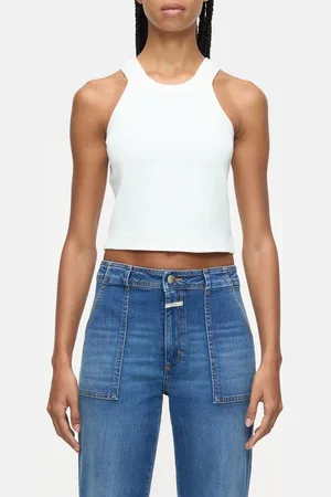 Closed Damen Racer Top aus Bio-Baumwoll-Mix