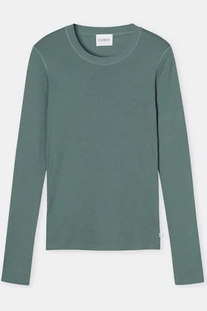 Closed Damen Langarmshirt aus Baumwoll-Mix