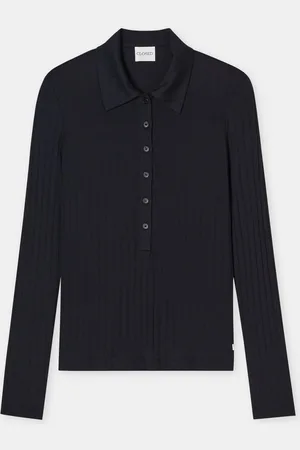 Closed Damen Poloshirt aus Baumwoll-Mix