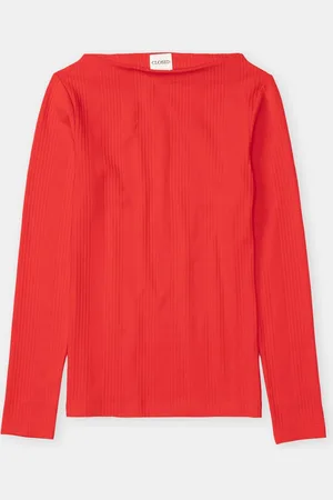 Closed Damen Langarmshirt aus Baumwoll-Mix