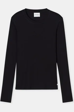 Closed Damen Langarmshirt aus Baumwoll-Mix