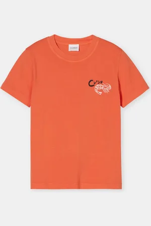 Closed Damen T-Shirt mit Logo-Stickerei