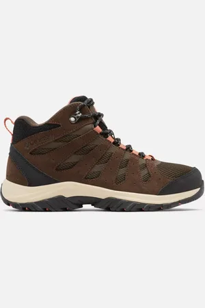Columbia Redmond III Mid Waterproof Walking Stiefel für Frauen - Cordovan Dark Coral Größe 41 EU