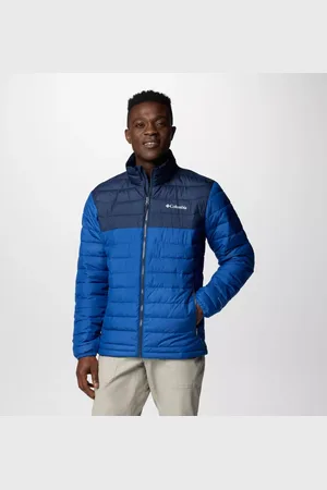 Columbia Powder Lite II isolierte Jacke für Männer - Mountain Blue Blau Größe XL