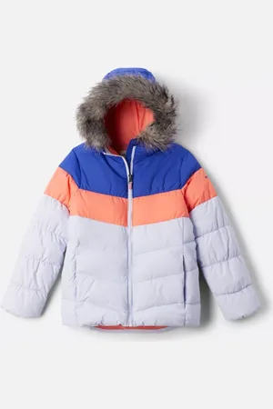Columbia Arctic Blast II isolierte Skijacke für Mädchen - Snowdrift Hot Coral Blau Größe L (14-16 jahre)