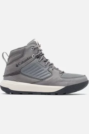 Columbia Portlander Mid Omni-Heat wasserdichte Schuhe für Männer - Grau Schwarz Größe 45 EU
