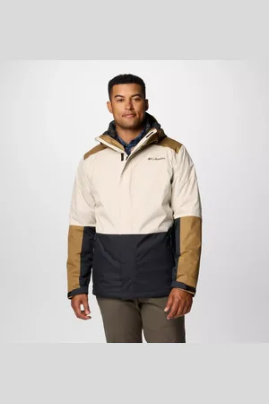 Columbia Point Park 3-In-1 wasserdichte isolierte Jacke für Männer - Dark Stone Delta Schwarz Größe M