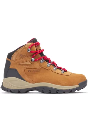 Columbia Newton Ridge Plus wasserdichter Amped Wanderstiefel für Frauen - Elk Rot Größe 38 EU
