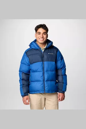 Columbia Pike Lake II Puffer Jacke mit Kapuze für Männer - Mountain Blue Blau Größe XXL