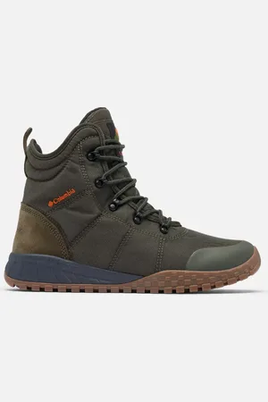 Columbia Fairbanks II Omni-Heat wasserdichte Winterstiefel für Männer - Deep Olive Desert Sun Größe 43 EU
