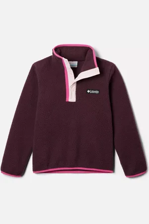 Columbia Helvetia II Sherpa Half Snap Fleece für Jugendliche - Moonvista Satin Pink Größe M (10-12 jahre)