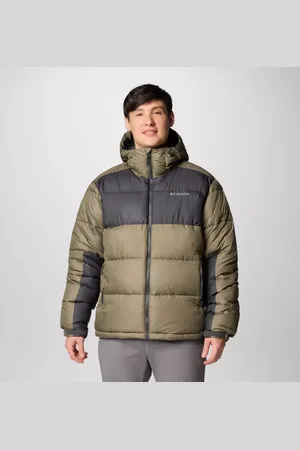 Columbia Pike Lake II Puffer Jacke mit Kapuze für Männer - Stone Green Shark Größe L