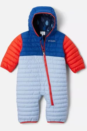 Columbia Powder Lite II wendbarer isolierter Anzug für Kinder - Whisper Mountain Blue Spicy Größe 18/24 MO