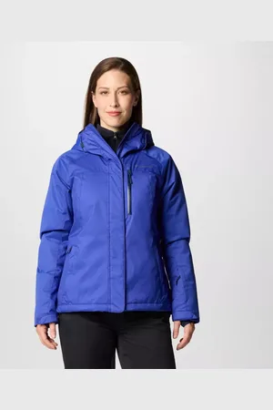 Columbia Snowy Summit isolierte wasserdichte Skijacke für Frauen - Blau Dobby Größe M