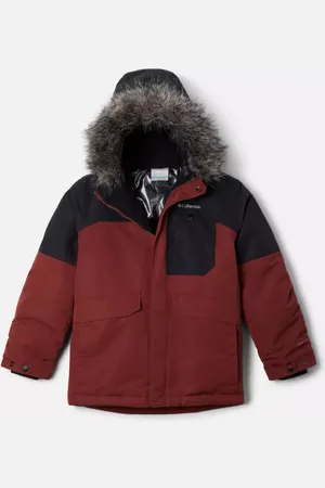 Columbia Nordic Strider II wasserdichter Parka für Jungen - Spice Schwarz Größe XL (18 jahre)