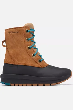 Columbia Moritza Shield II Omni-Heat wasserdichte Schneestiefel für Frauen - Elk River Blue Größe 38 EU