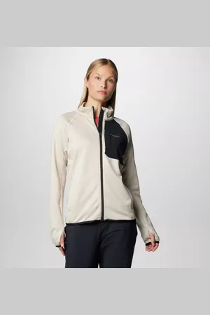 Columbia Triple Canyon technische Grid Fleece Jacke für Frauen - Dark Stone Schwarz Größe M