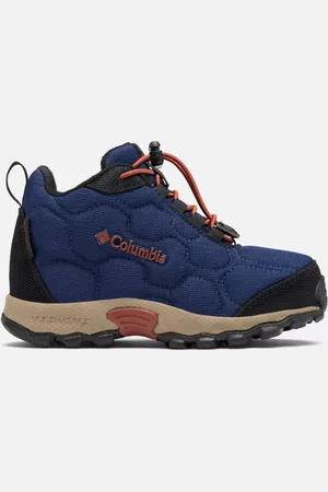 Columbia Firecamp III Mid wasserdichte Trekking-Schuhe für Kinder - Blue Shadow Rusty Größe 25 EU