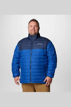 Columbia Powder Lite II isolierte Jacke für Männer – erweiterte Größenauswahl - Mountain Blue Blau Größe 2X