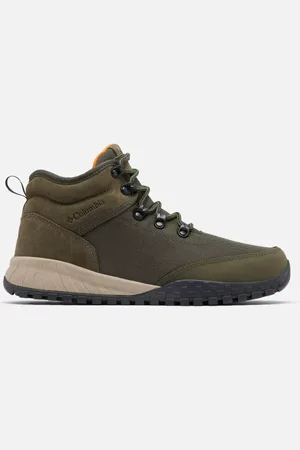 Columbia Fairbanks II Mid wasserdichte Trekking-Schuhe für Männer - Deep Olive Desert Sun Größe 40 EU