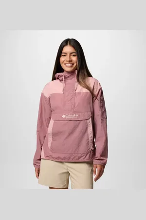 Columbia Challenger II Windbreaker für Frauen - Fig Eraser Pink Größe S