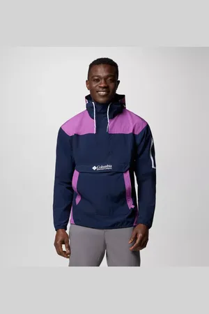 Columbia Challenger Windbreaker Anorak für Männer - Blau Razzle Größe M