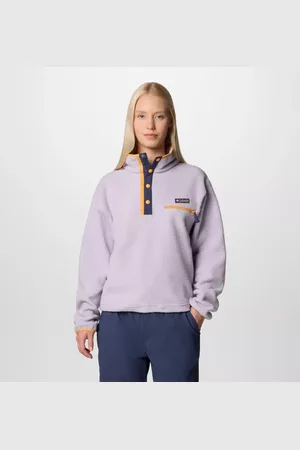 Columbia Helvetia II gecropptes Sherpa Half Snap Fleece - Größe L