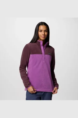 Columbia Benton Springs Half Snap Pullover für Frauen - Razzle Moonvista Größe L