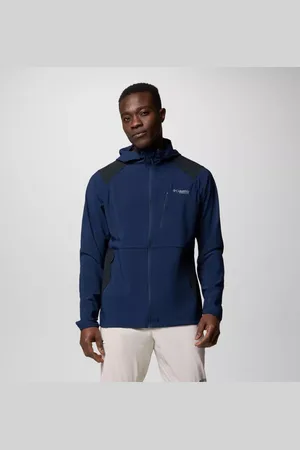 Columbia Triple Canyon Softshell Wanderjacke für Männer - Blau Schwarz Größe L